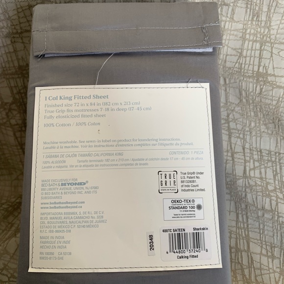 Nestwell Bedding Single Fitted Cal King Cotton Sateen Sheet Silky